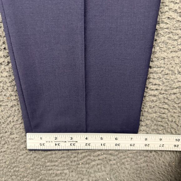 J Crew Pants Mens 34x32 Blue Thompson Tapered Fit Four Season Wool Stretch - Picture 13 of 14